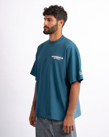 Edge Oversized T-Shirt - Steel Blue