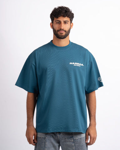 Edge Oversized T-Shirt - Steel Blue