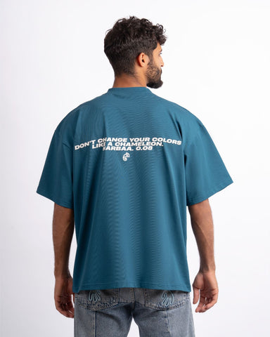 Edge Oversized T-Shirt - Steel Blue