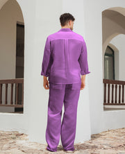 Yalın linen Sets – purple