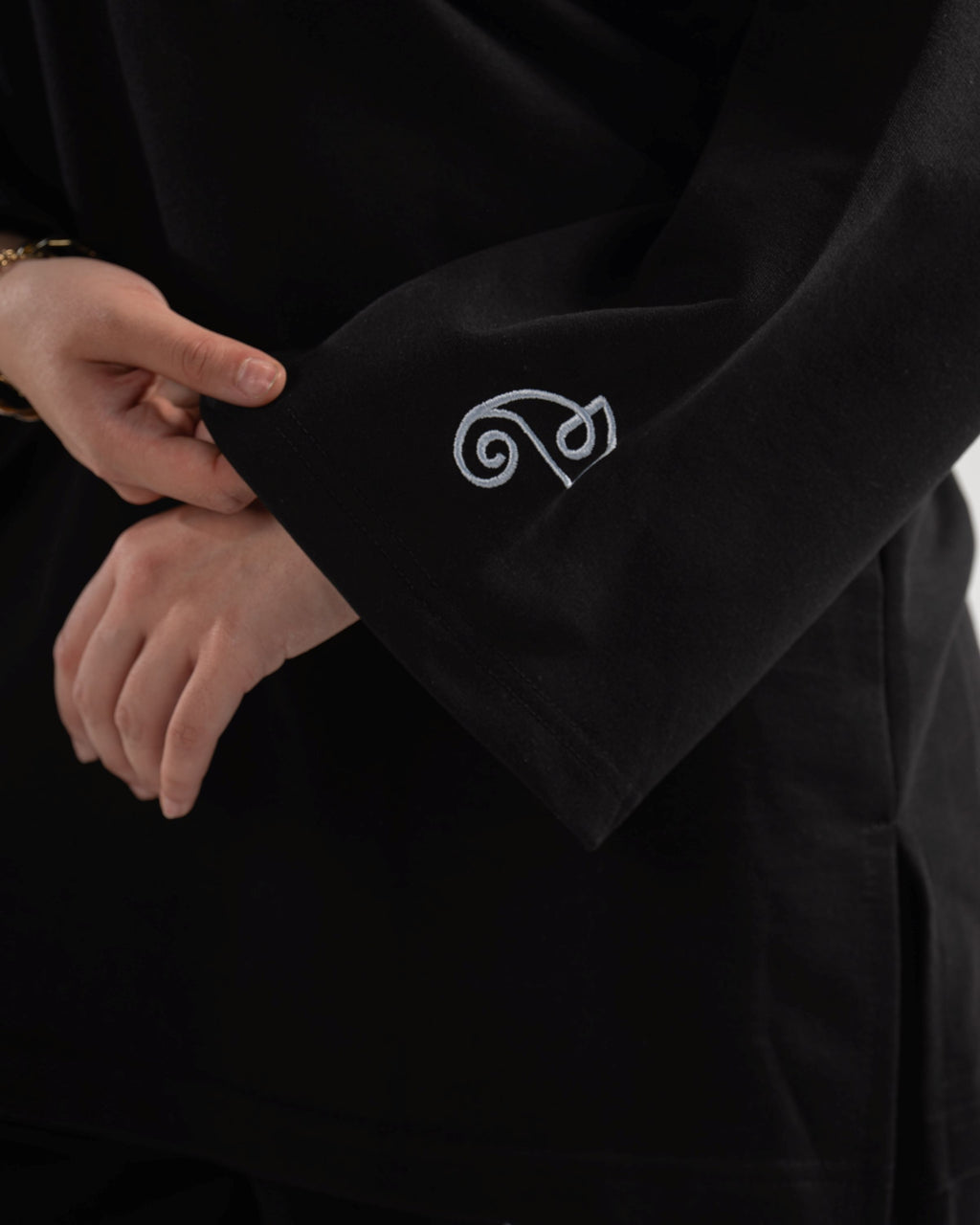 Light Weight Polo Long Sleeve - Black