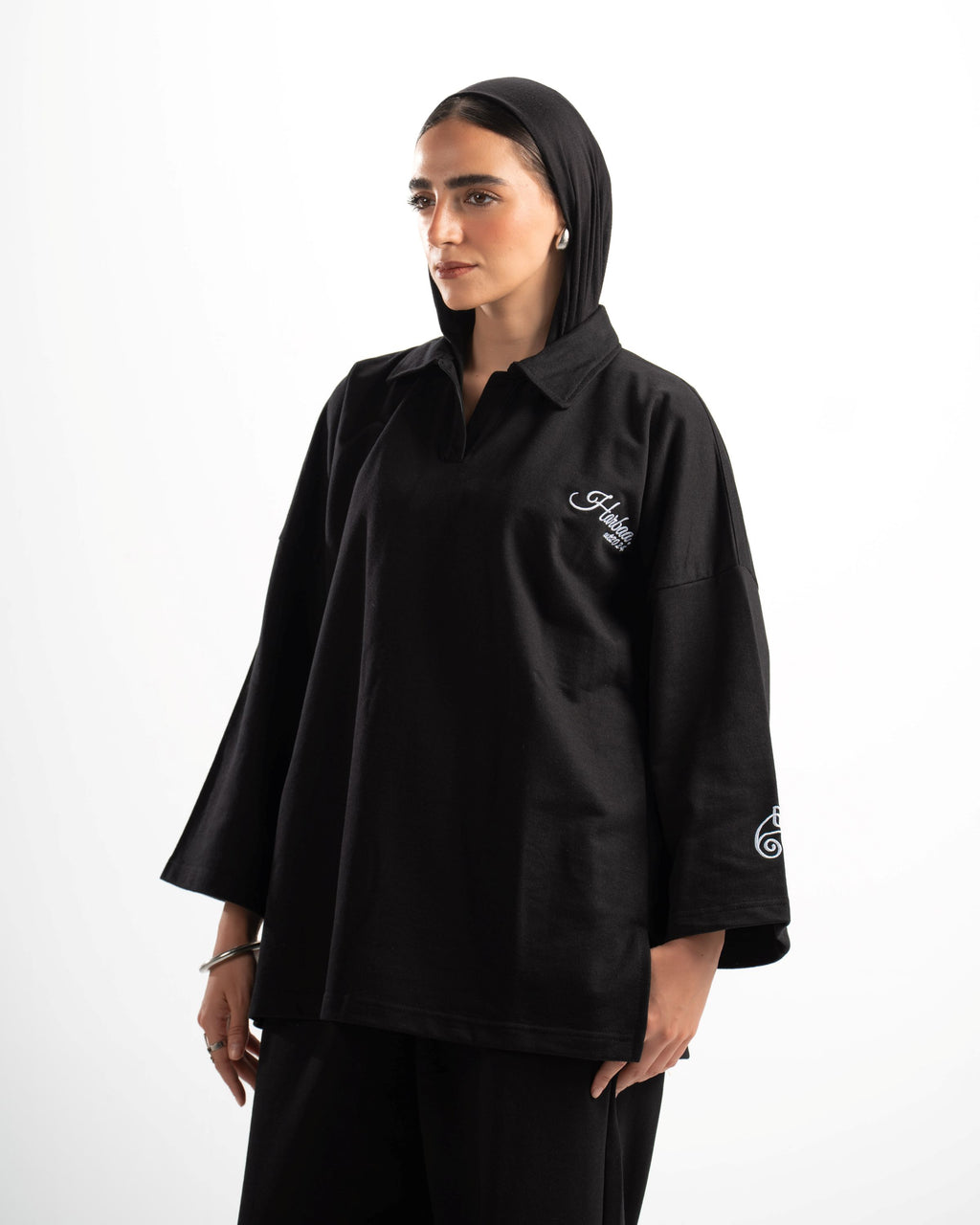 Light Weight Polo Long Sleeve - Black