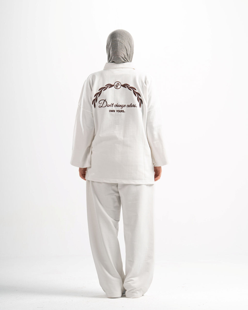 Light Weight Polo Long Sleeve - White