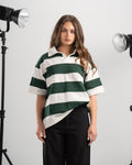 Striped Polo - Green
