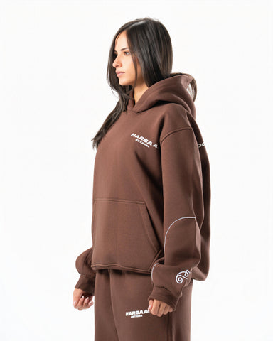 THE ROBBY Hoodie Hideout Brown