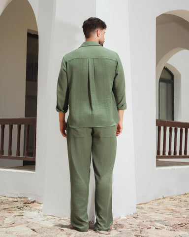 Yalın linen Sets – Zeytin Olive
