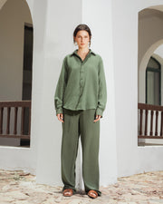 Yalın linen Sets – Zeytin Olive