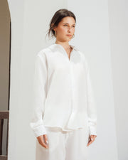 Yalın linen shirt- white sea