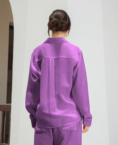 Yalın linen Sets – purple