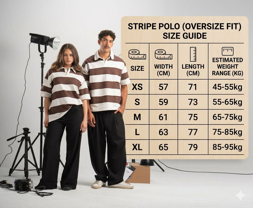 Striped Polo - Brown