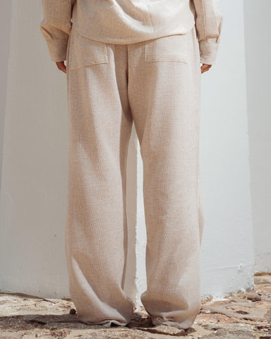 Yalın linen pants - Sand Beige